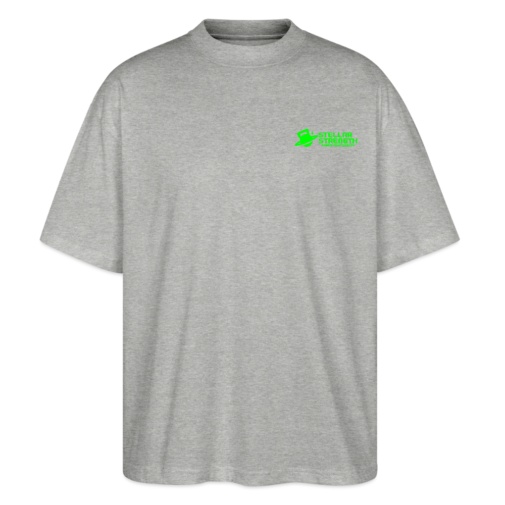 stellar strength classic edition oversized T-shirt green - heather grey