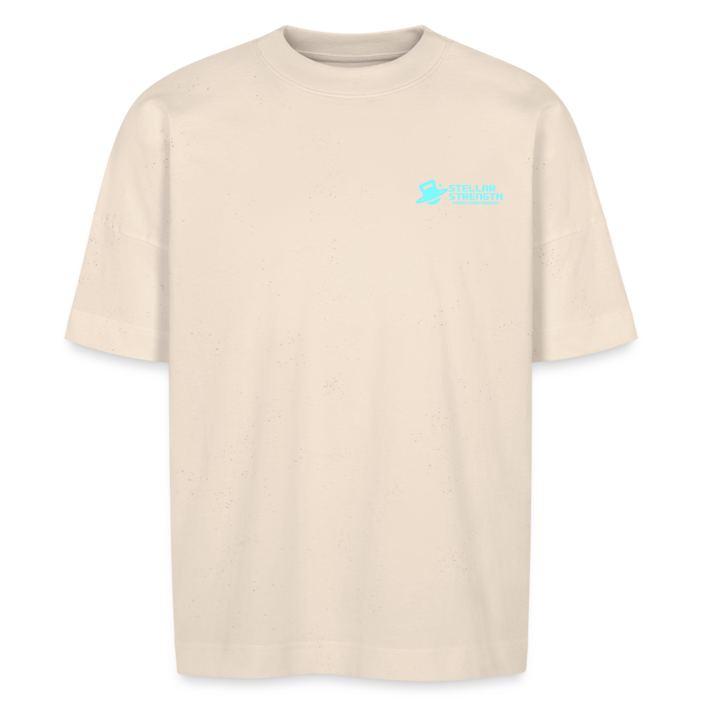 Stellar strength original oversize T-shirt blue - natural raw