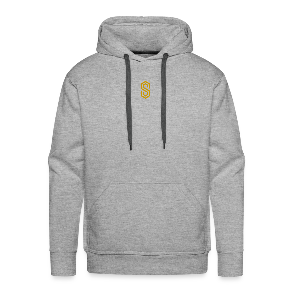 Men’s stellar fusion Premium Hoodie gold - heather grey