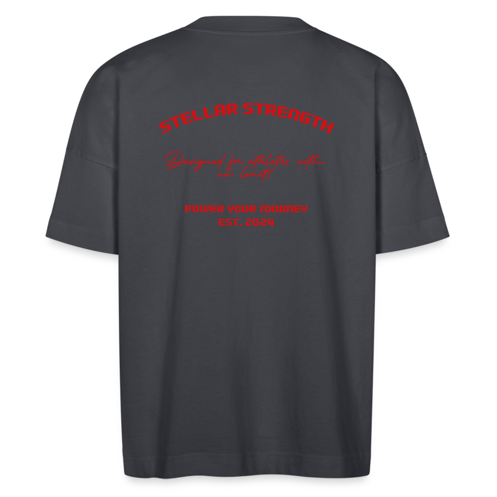 stellar strength platinum edition oversized T-shirt red - indigo blue