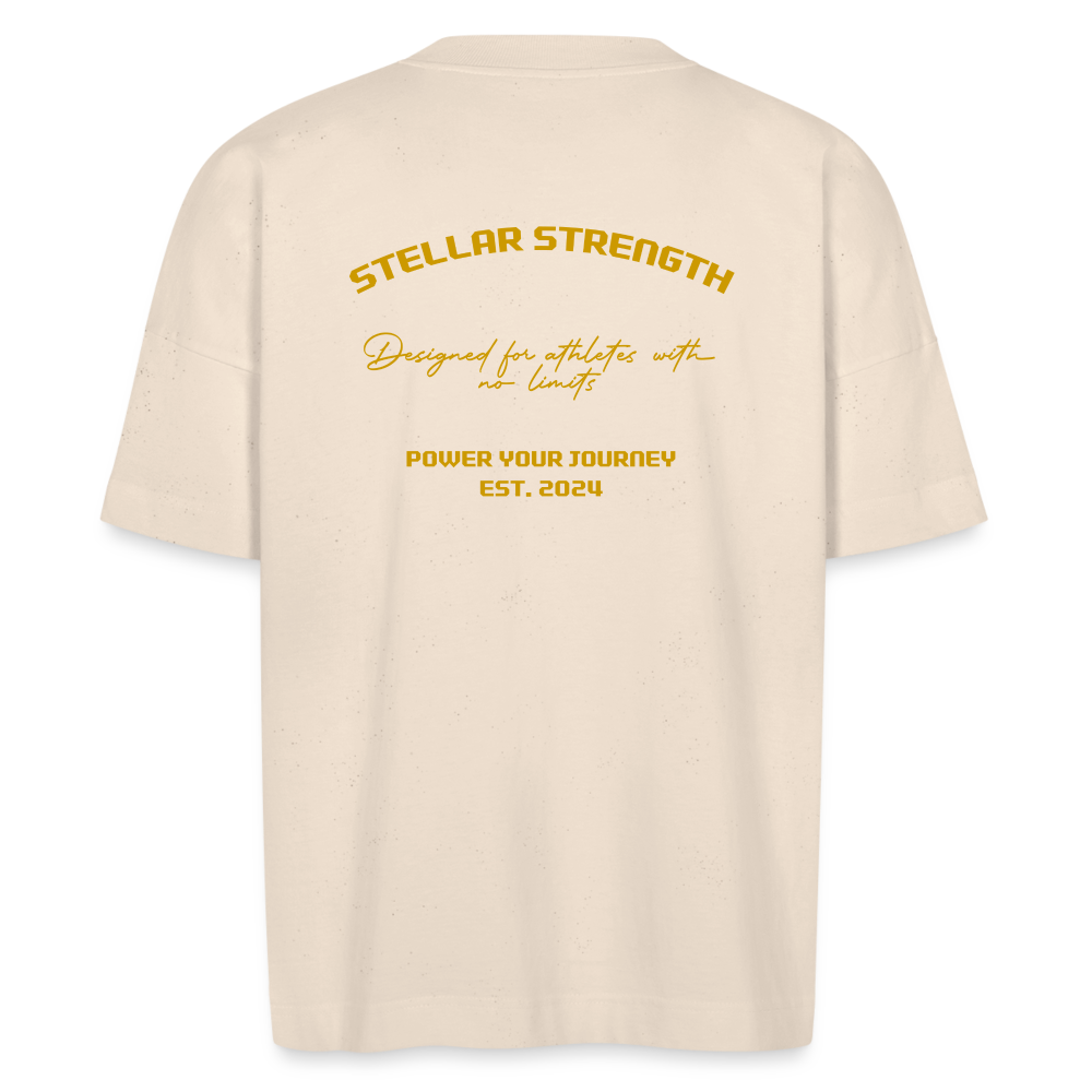 stellar strength platinum edition oversized T-shirt gold - natural raw