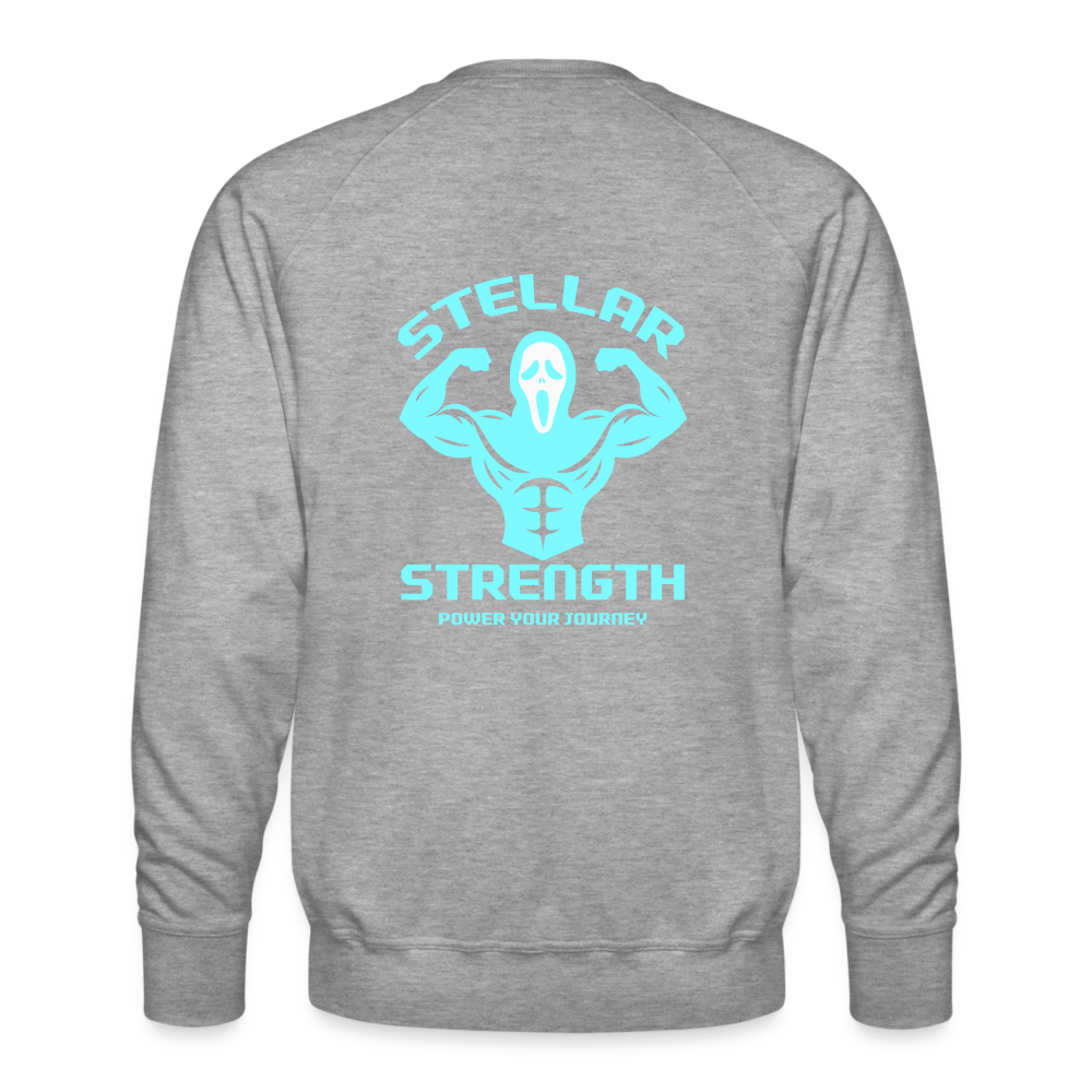 stellar strength FLEX sweatshirt blue - heather grey