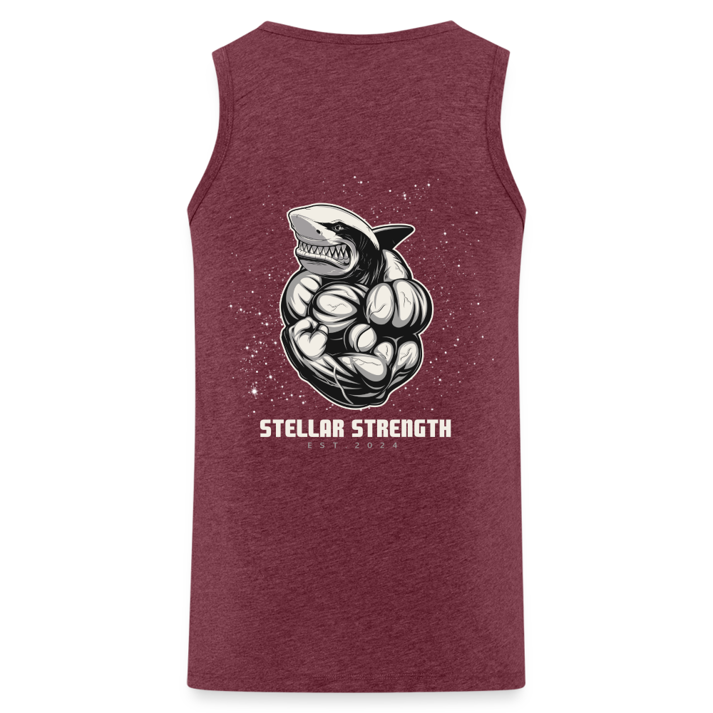 Men’s Premium  Tank Top #universe - heather burgundy