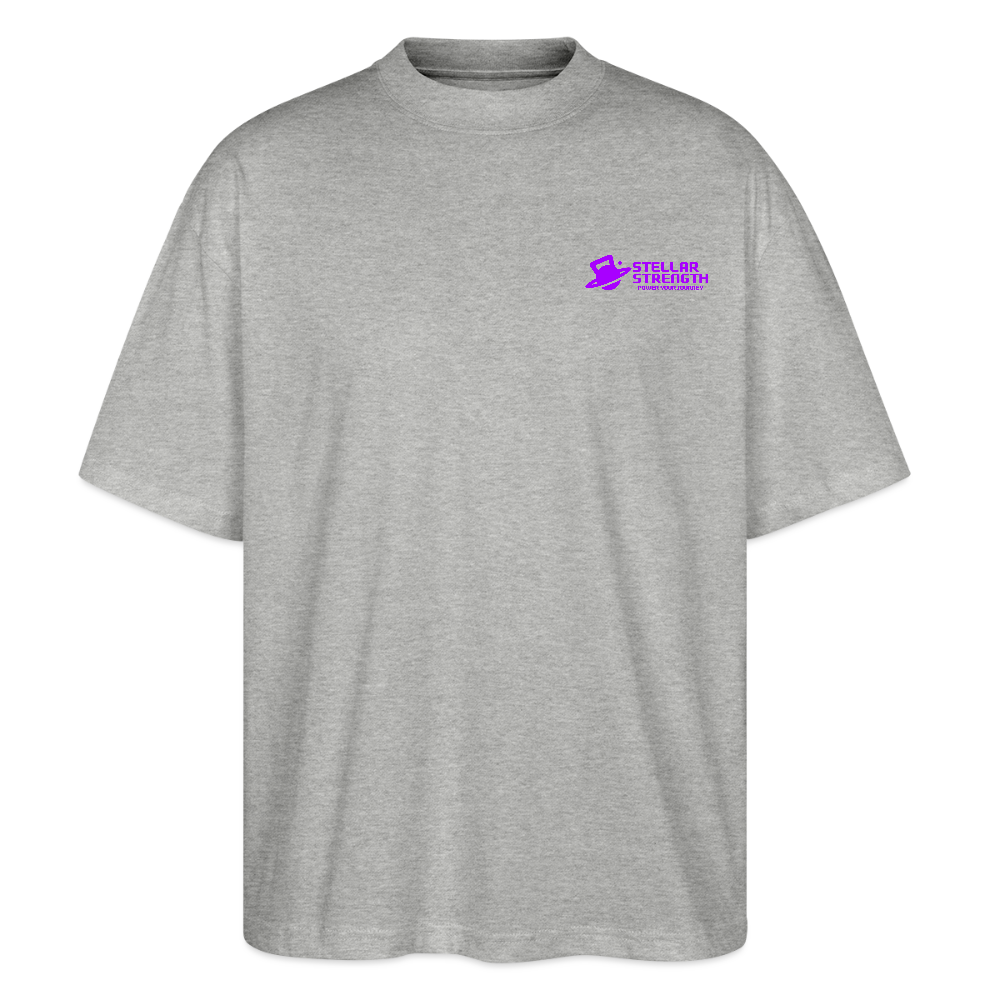 stellar strength classic edition oversized T-shirt violet - heather grey