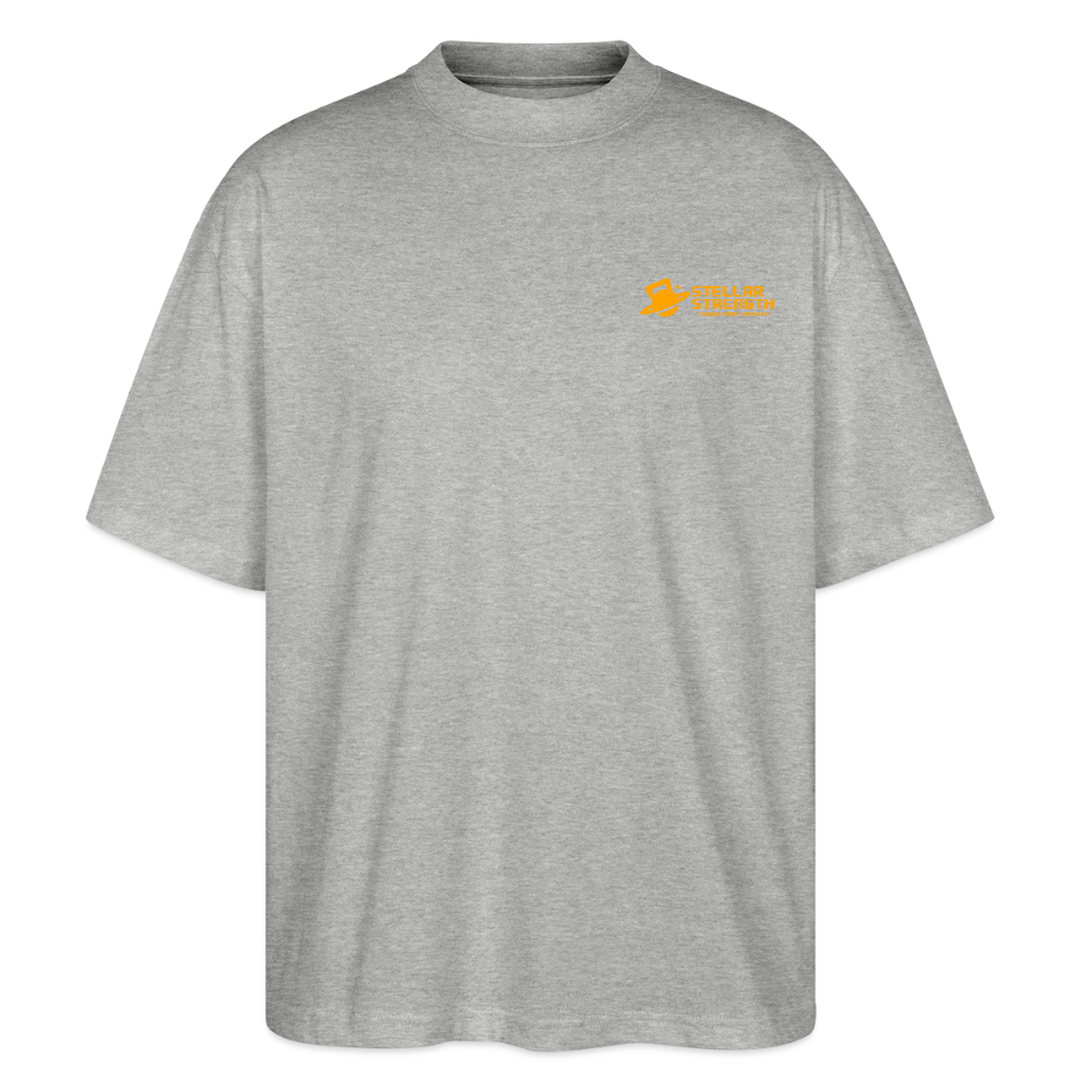 stellar strength classic edition oversized T-shirt orange - heather grey