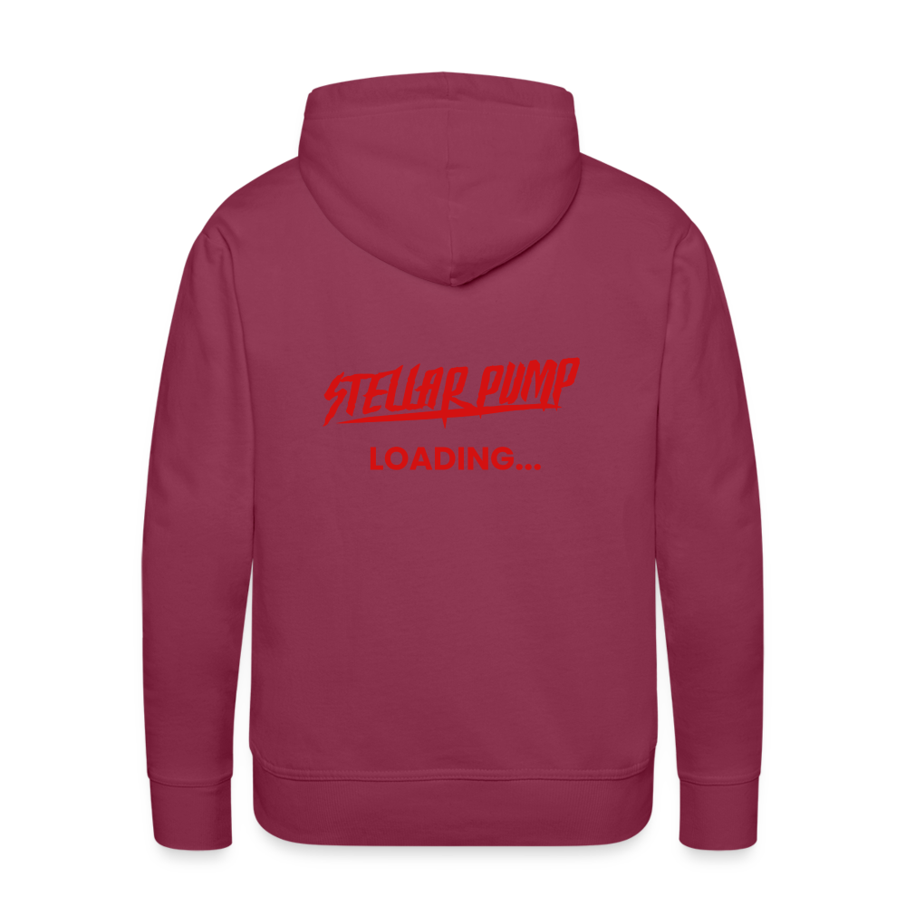 Men’s stellar pump loading Premium Hoodie - bordeaux