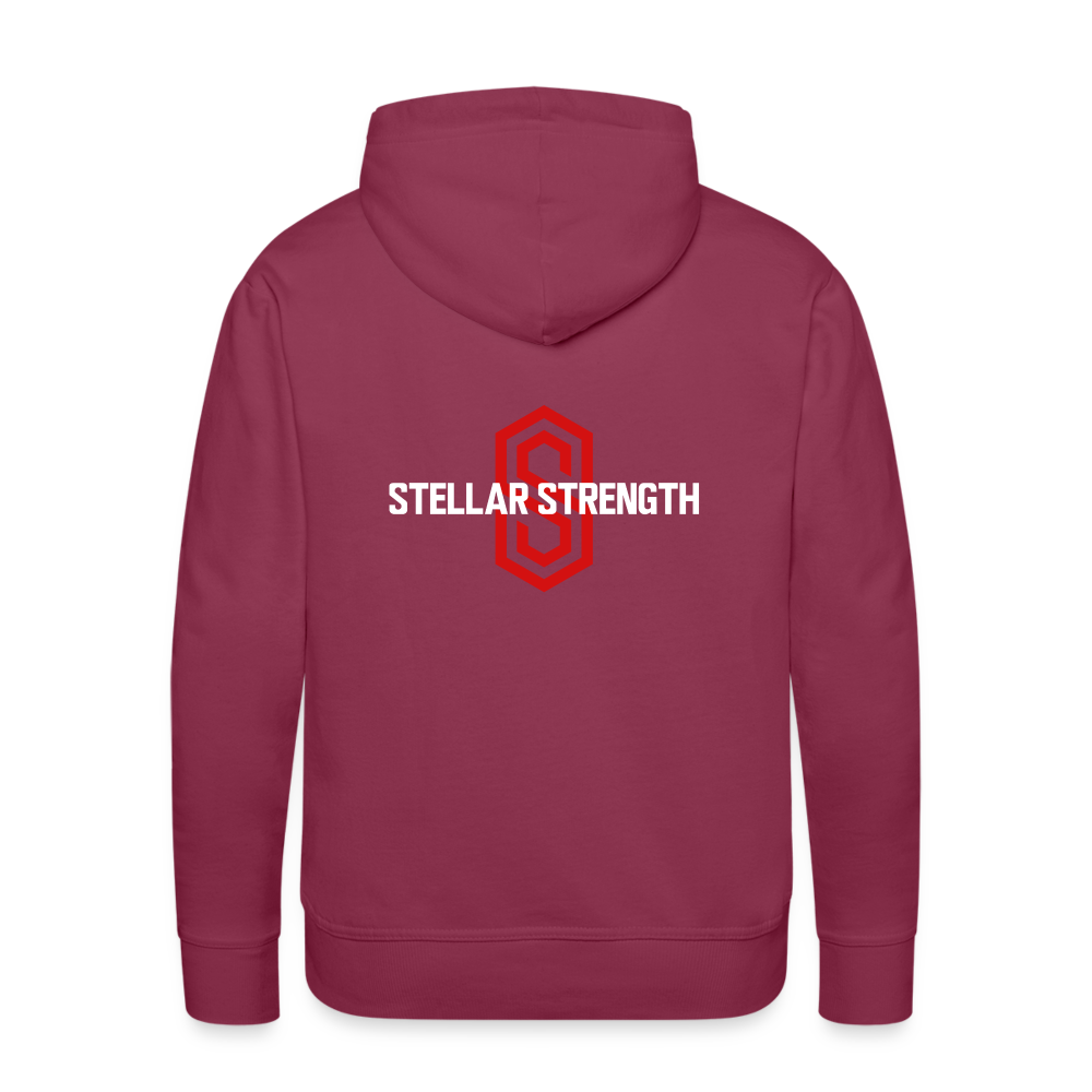 Men’s stellar fusion Premium Hoodie red - bordeaux