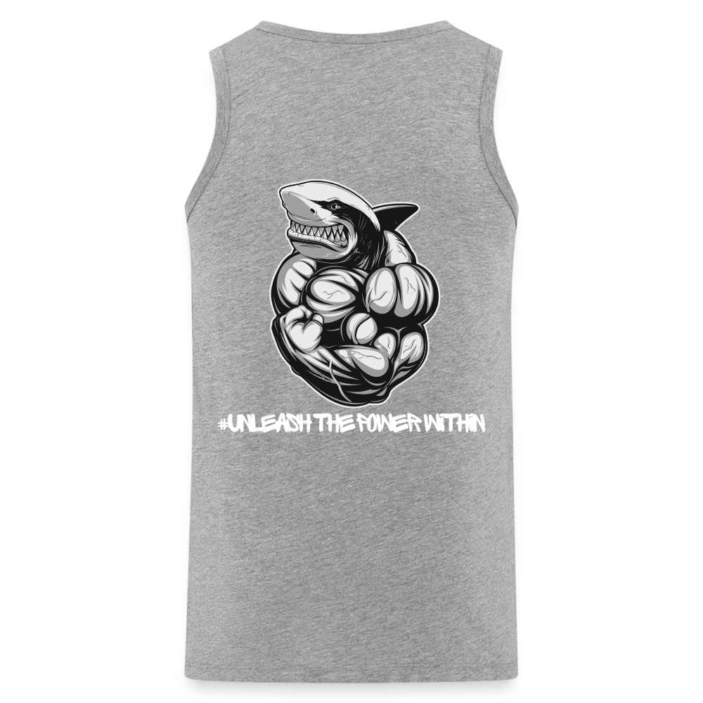 Men’s Premium Tank Top unleash the power within - heather grey