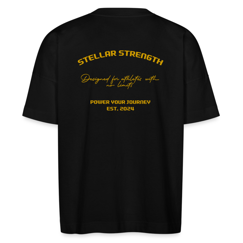 stellar strength platinum edition oversized T-shirt gold - black