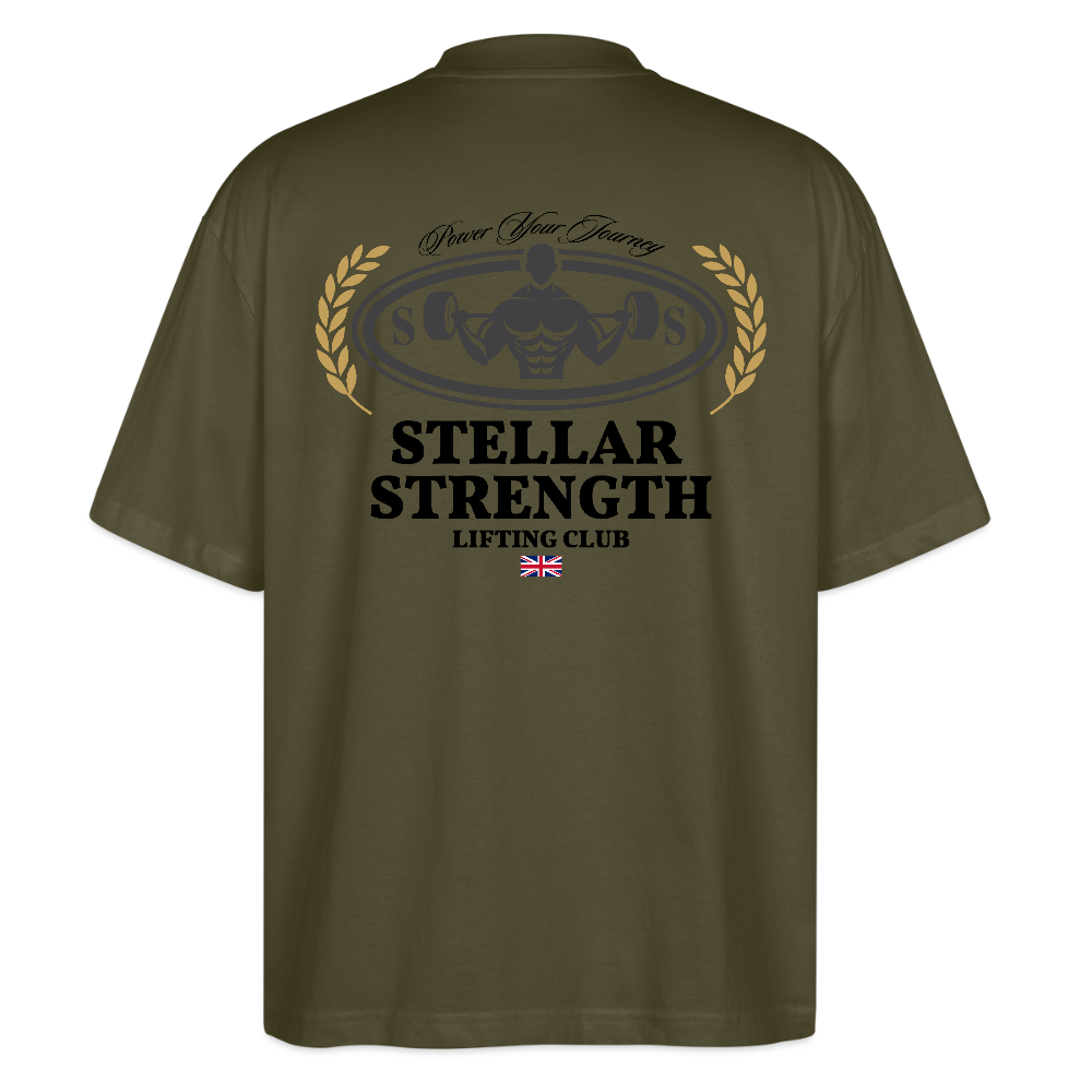 stellar strength classic edition oversized T-shirt black - khaki