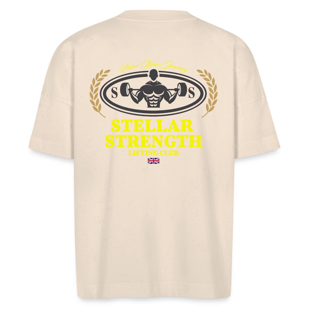 stellar strength classic edition oversized T-shirt yellow - natural raw