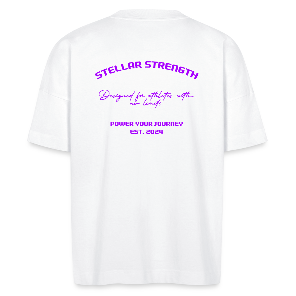 stellar strength platinum edition oversized T-shirt violet - white