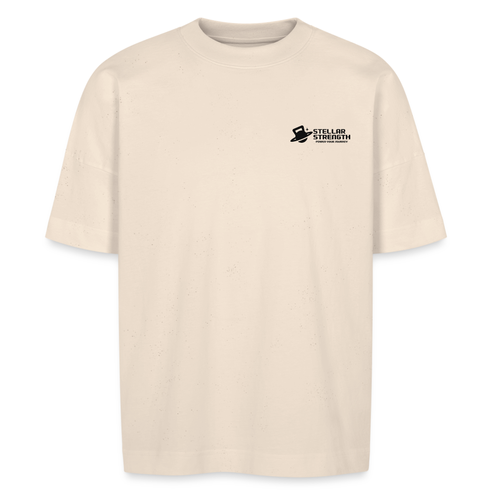 stellar strength classic edition oversized T-shirt black - natural raw