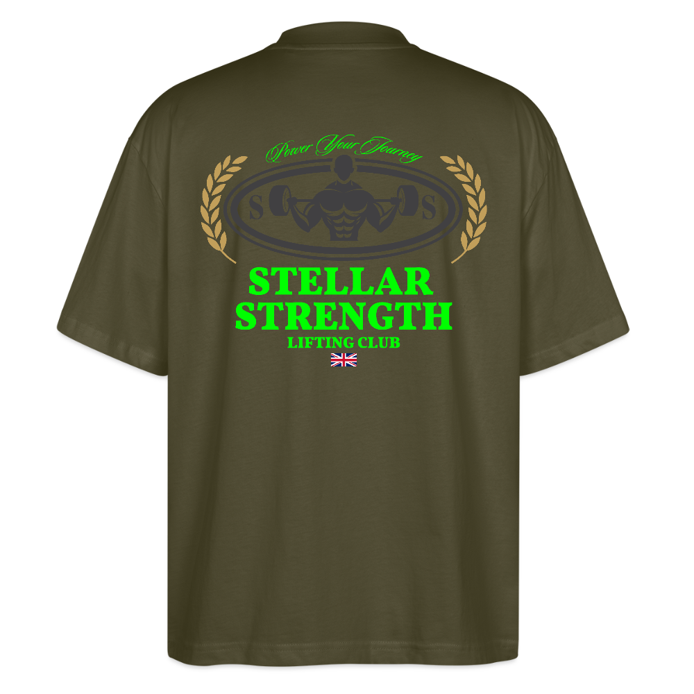 stellar strength classic edition oversized T-shirt green - khaki