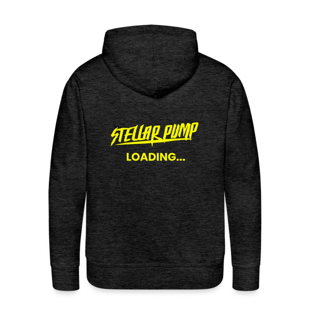 Men’s stellar pump loading Premium Hoodie - charcoal grey