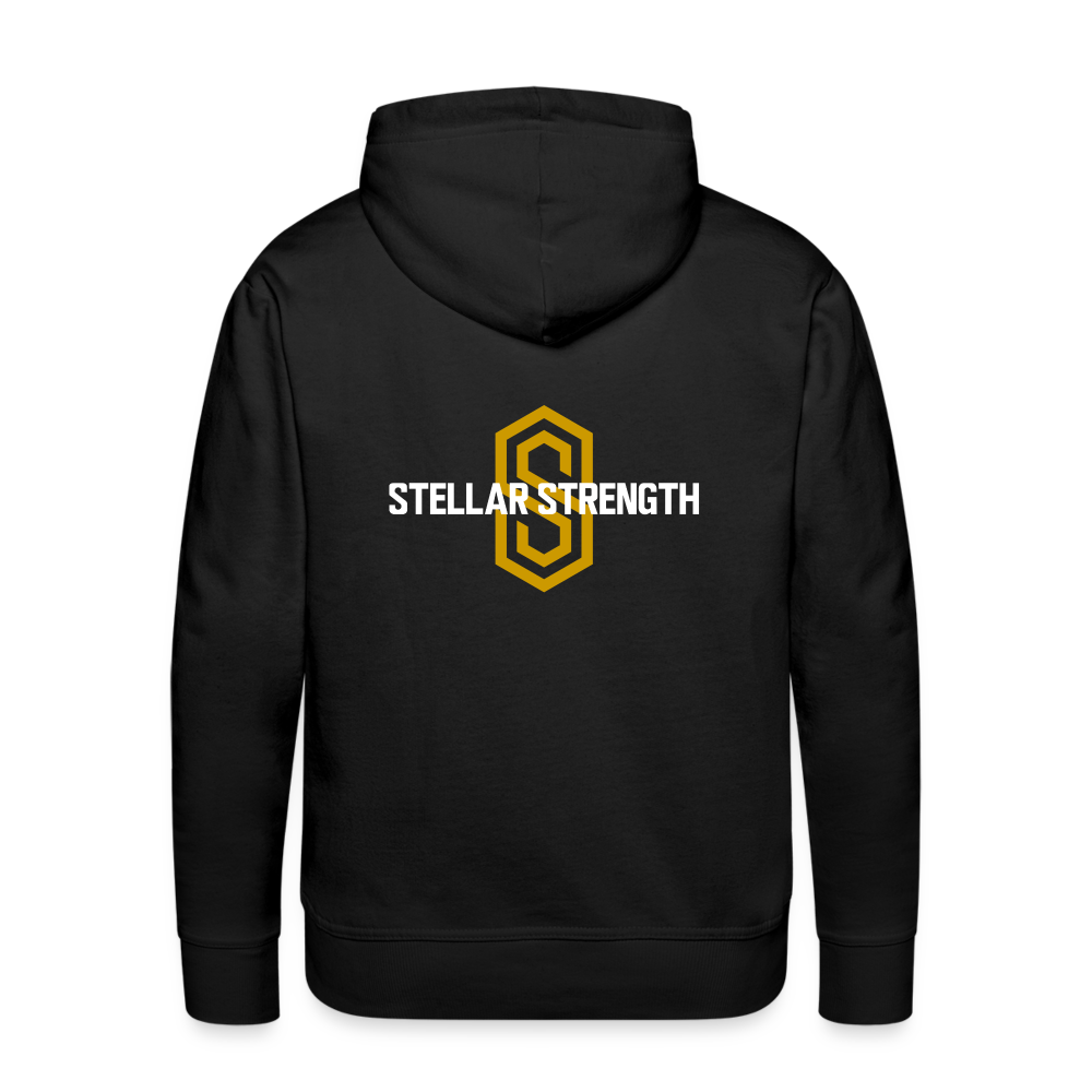 Men’s stellar fusion Premium Hoodie gold - black