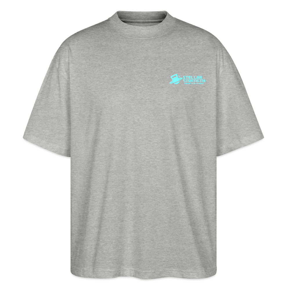 stellar strength classic edition oversized T-shirt blue - heather grey