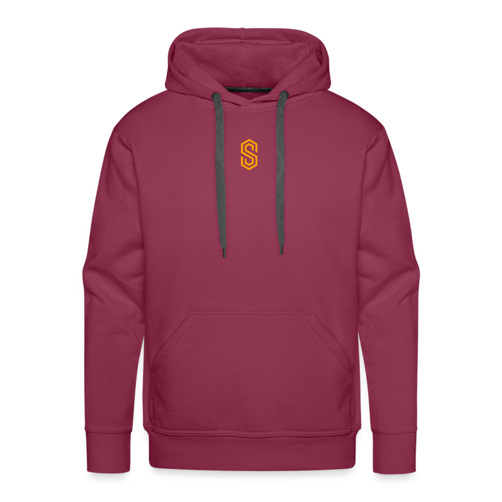Men’s stellar fusion Premium Hoodie orange - bordeaux