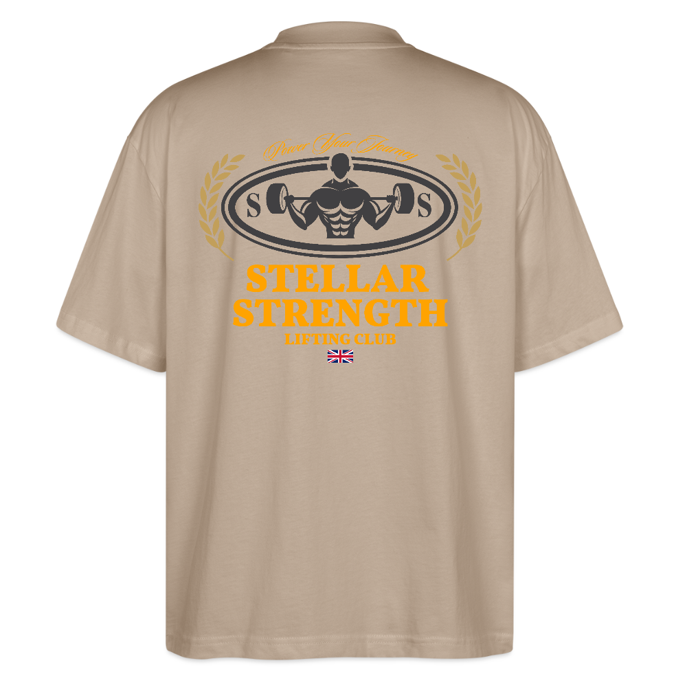 stellar strength classic edition oversized T-shirt orange - stone