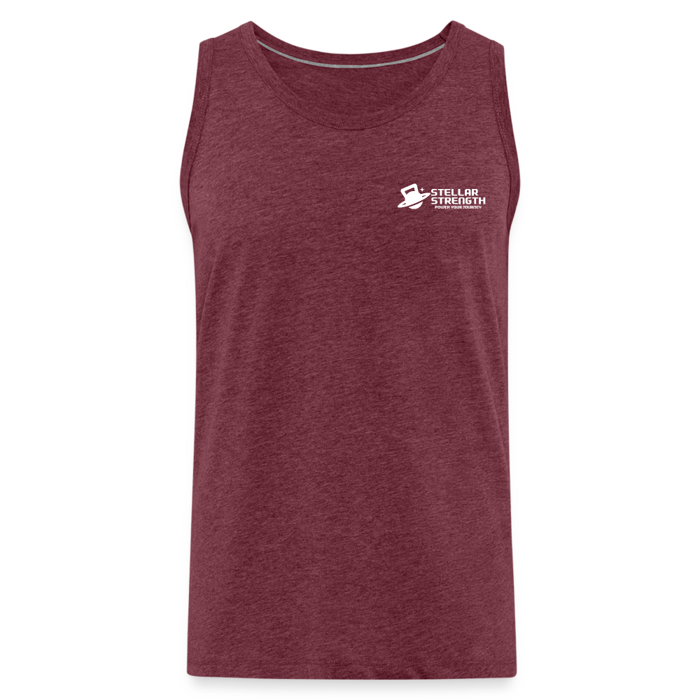 Men’s Premium stellar strength original Tank Top - heather burgundy