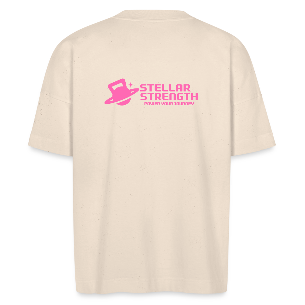 Stellar strength original oversize T-shirt pink - natural raw