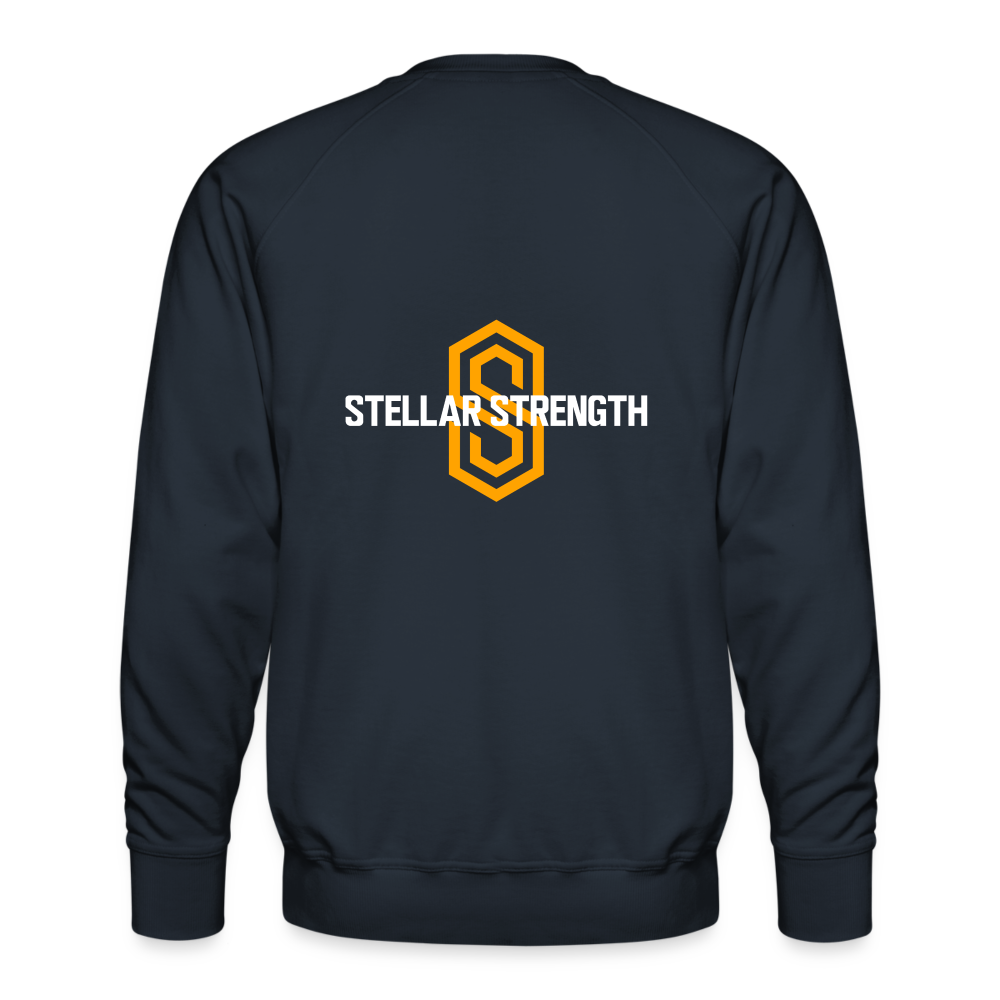 stellar fusion Premium Sweatshirt orange - navy
