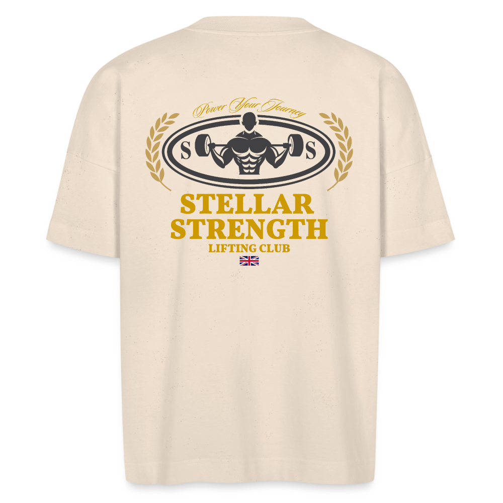 stellar strength classic edition oversized T-shirt gold - natural raw