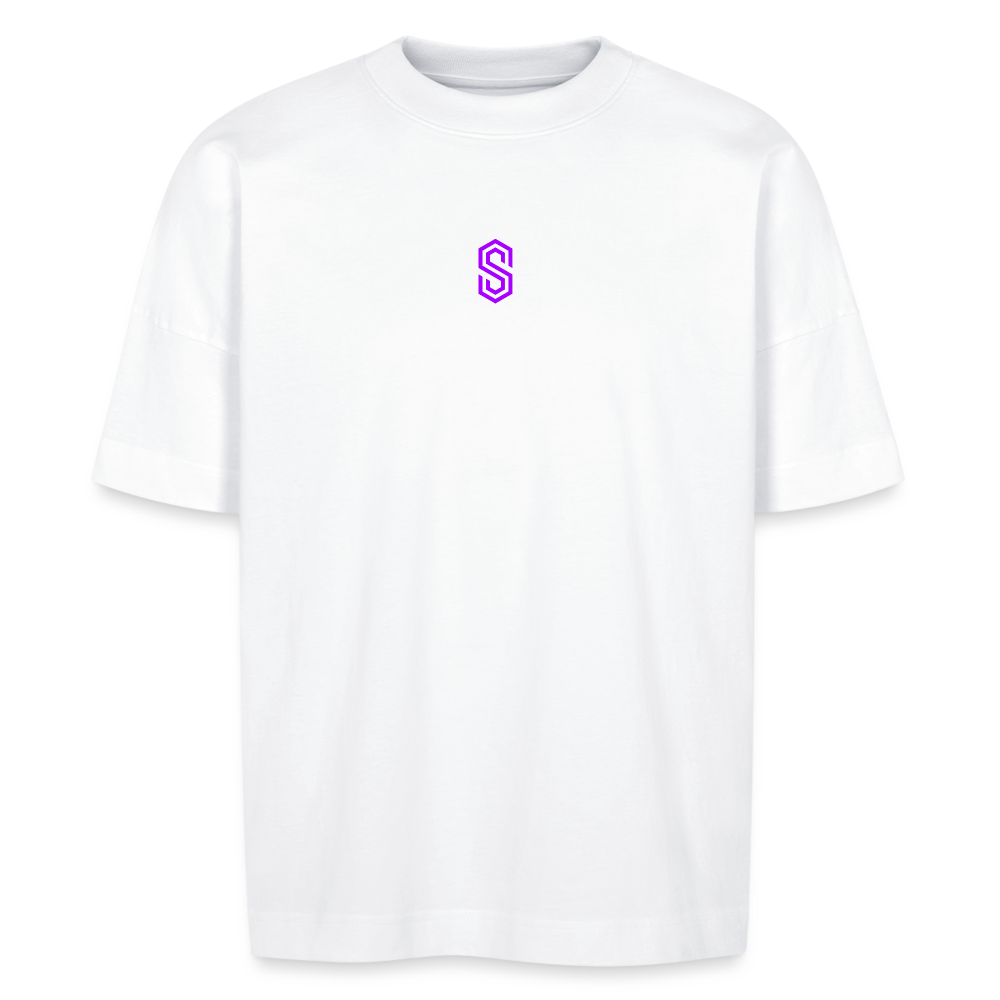 Stellar pump loading oversize  T-shirt violet - white