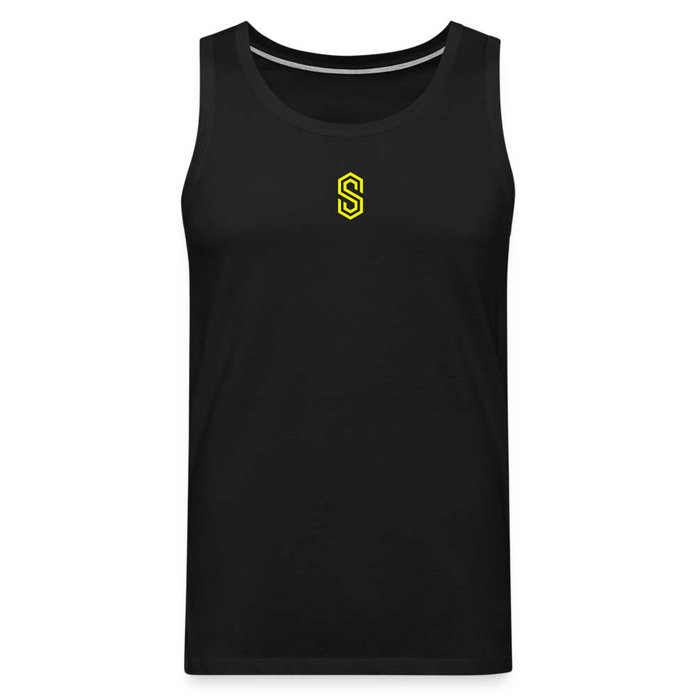 stellar strength fusion tank top yellow - black