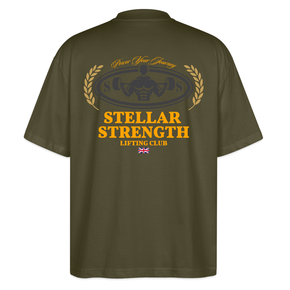 stellar strength classic edition oversized T-shirt orange - khaki