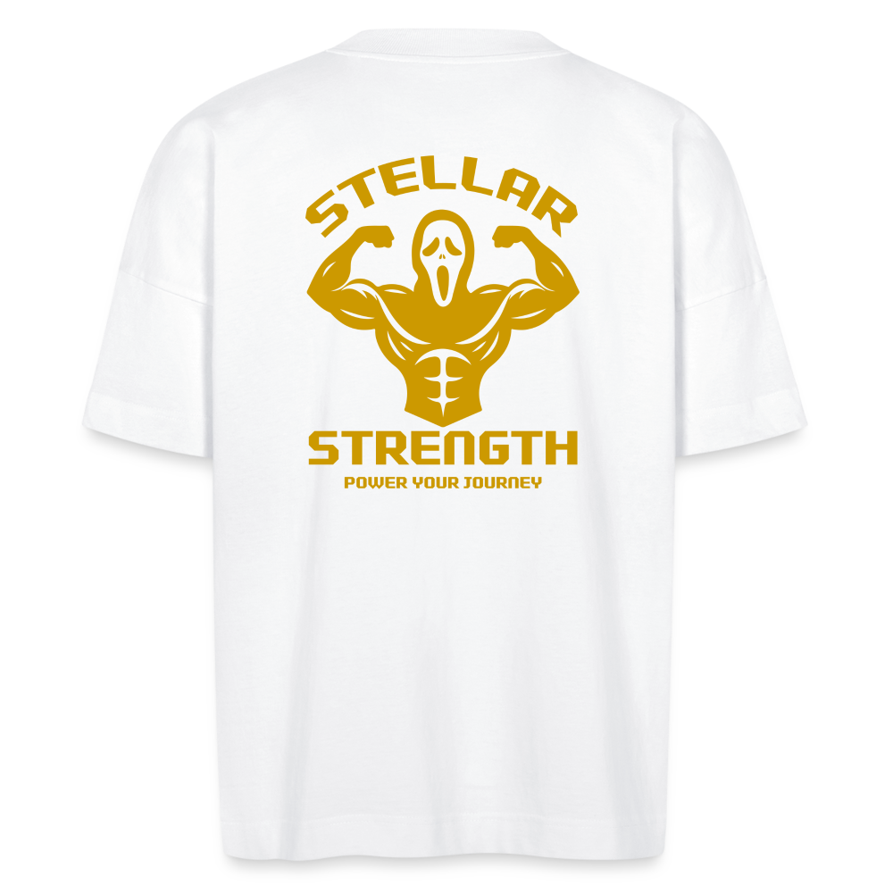 Stellar strength Flex oversize organic T-shirt - white