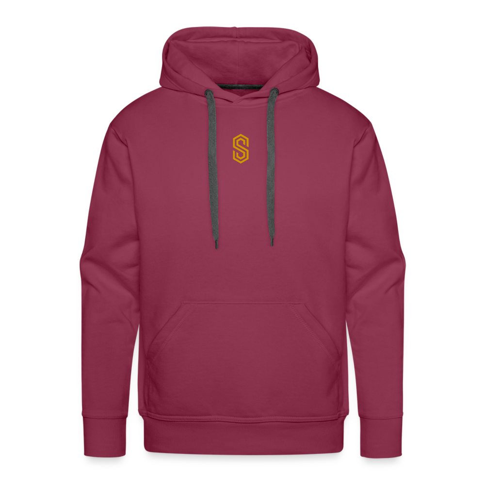 Men’s stellar fusion Premium Hoodie gold - bordeaux