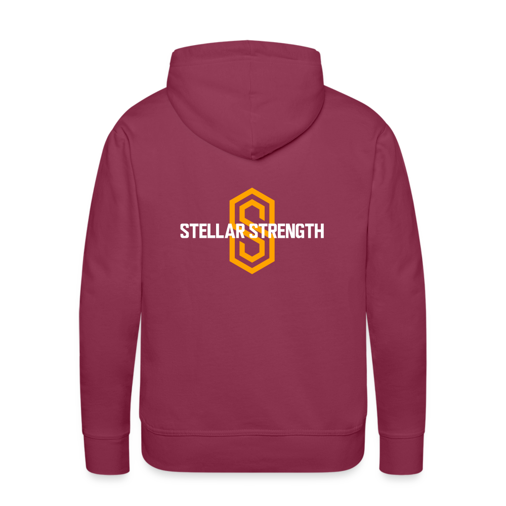 Men’s stellar fusion Premium Hoodie orange - bordeaux