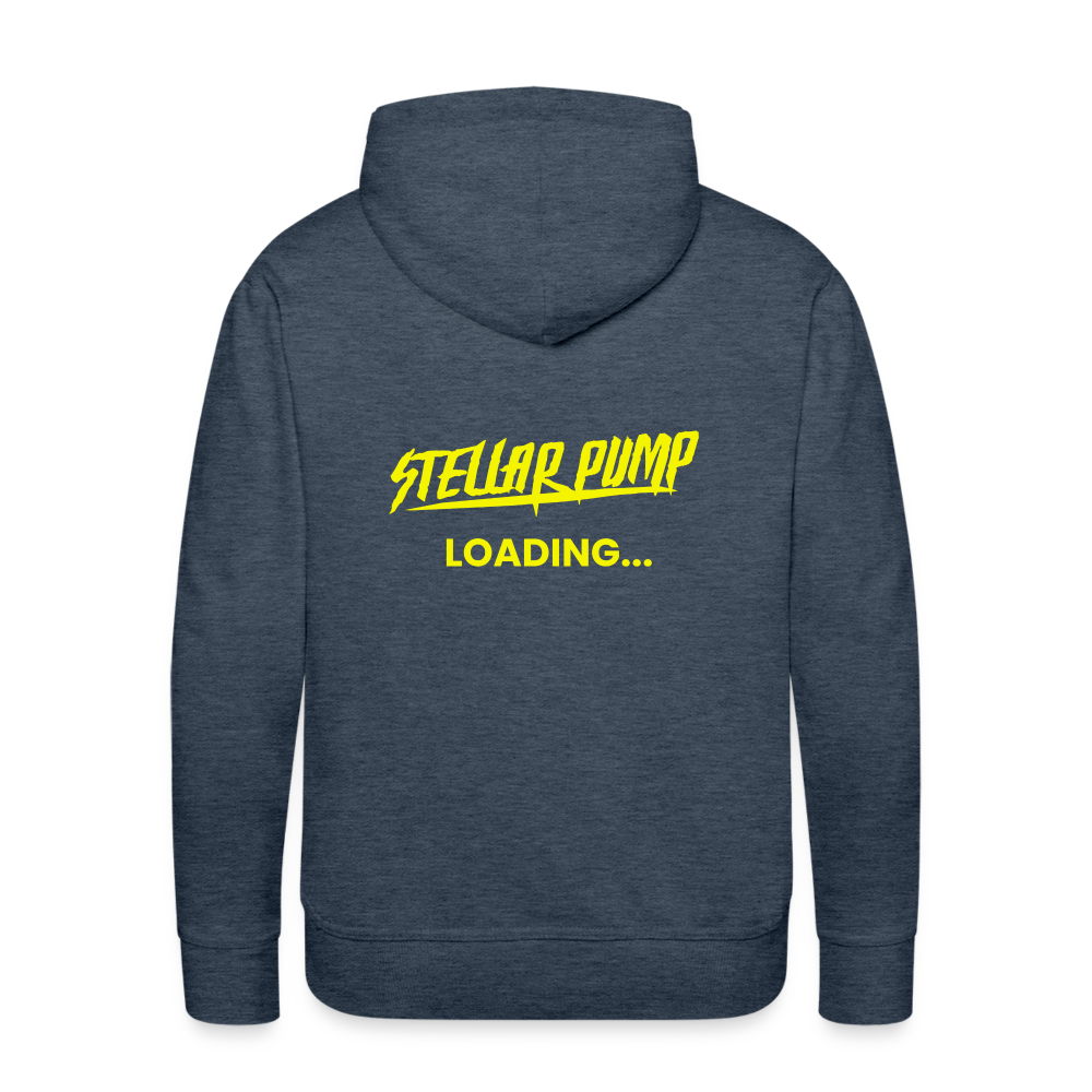 Men’s stellar pump loading Premium Hoodie - heather denim