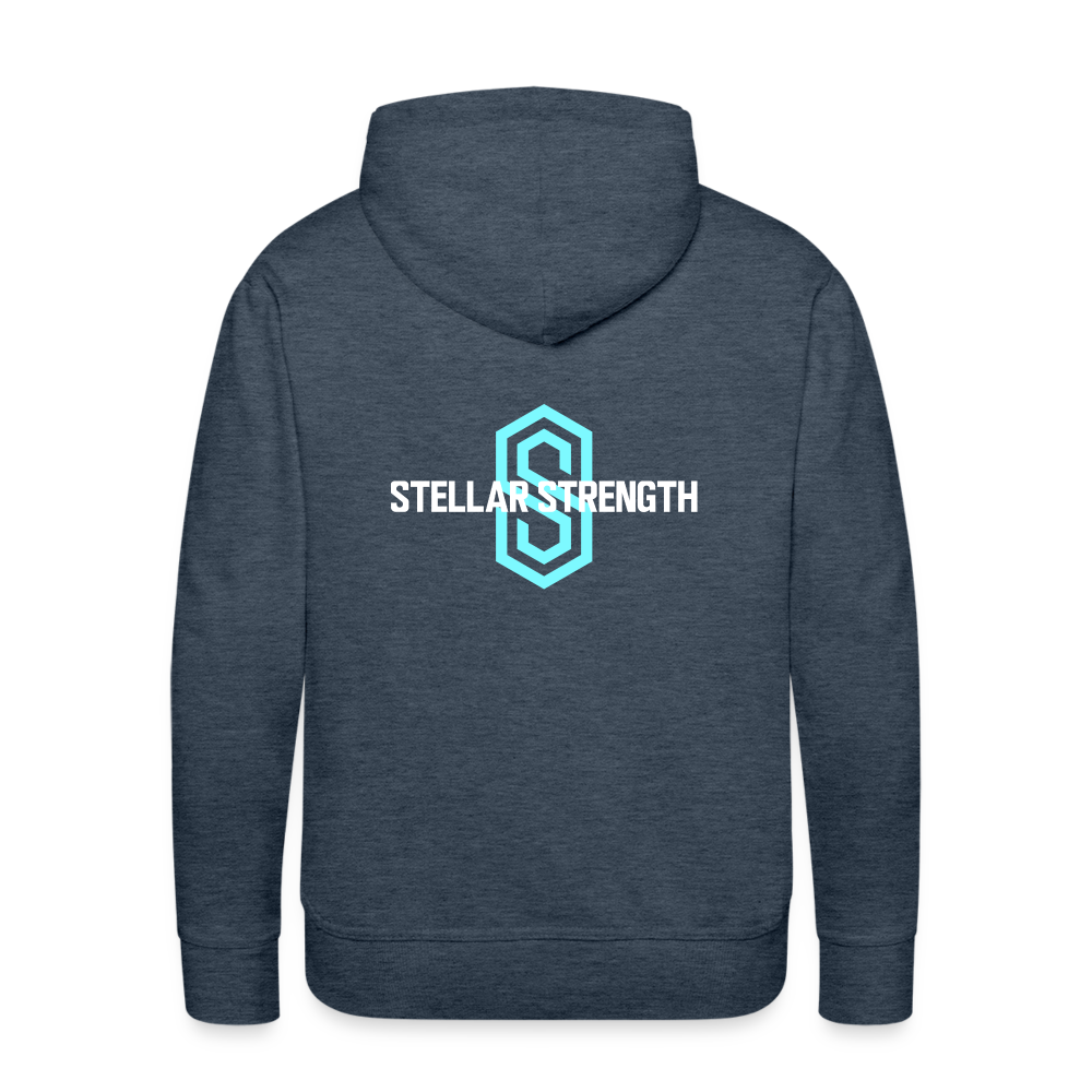 Men’s stellar fusion Premium Hoodie blue - heather denim
