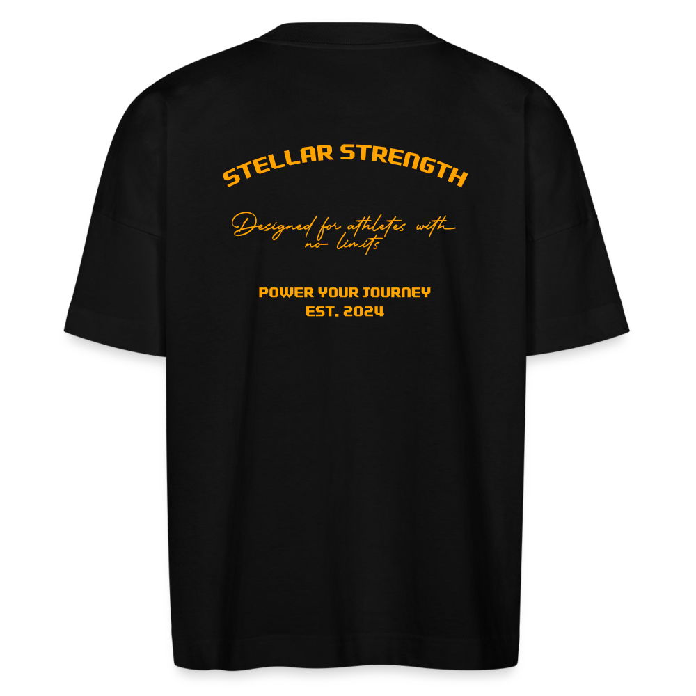 stellar strength platinum edition oversized T-shirt orange - black