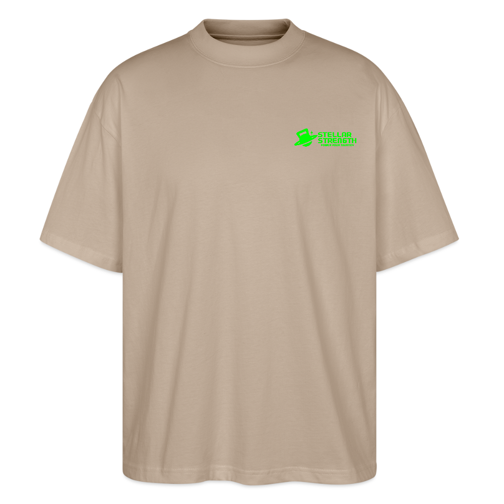 stellar strength classic edition oversized T-shirt green - stone