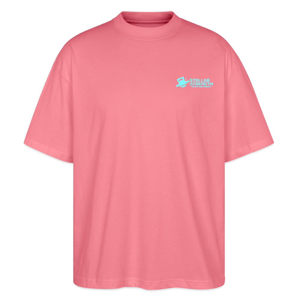 stellar strength classic edition oversized T-shirt blue - pink joy 