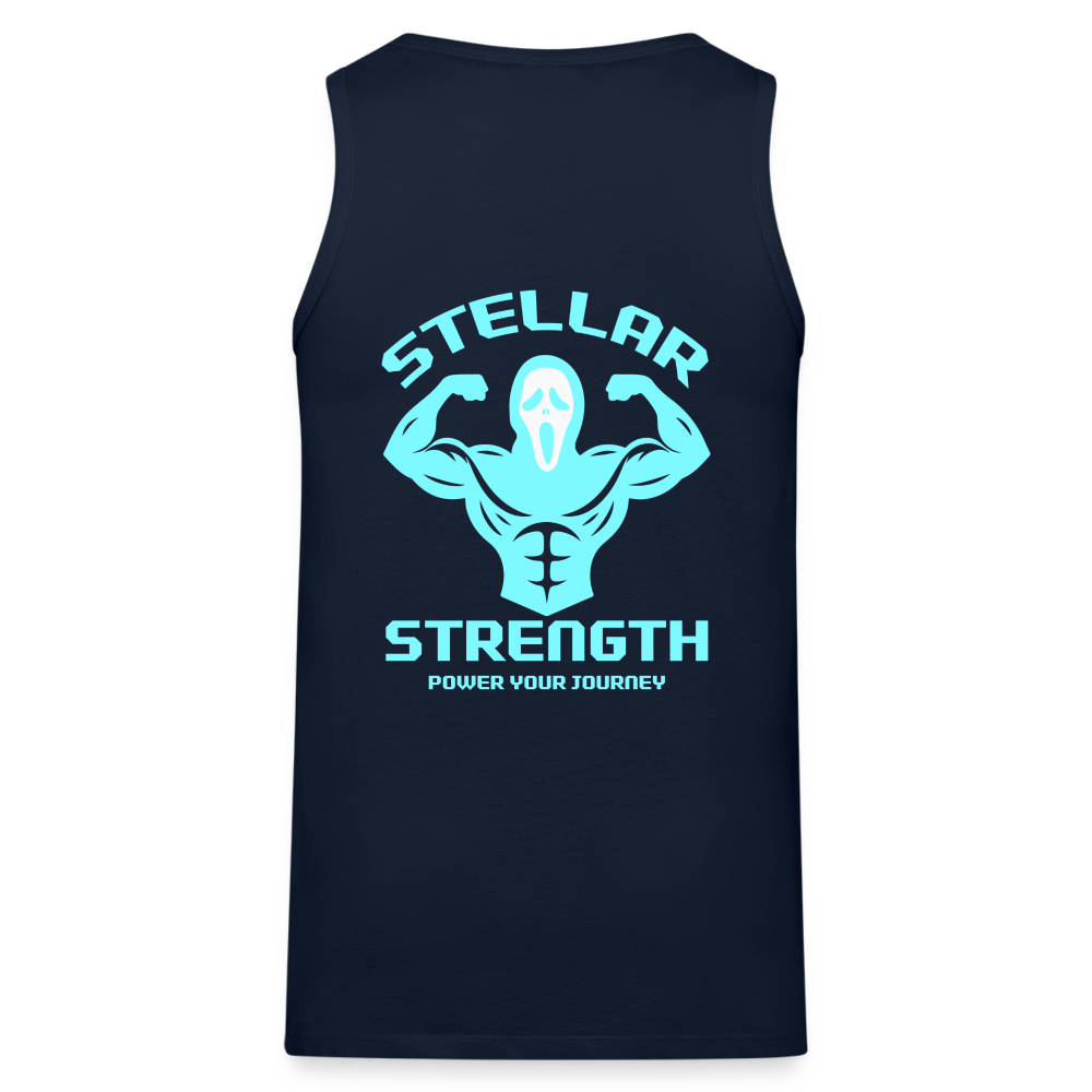 stellar strength flex tank top blue - navy
