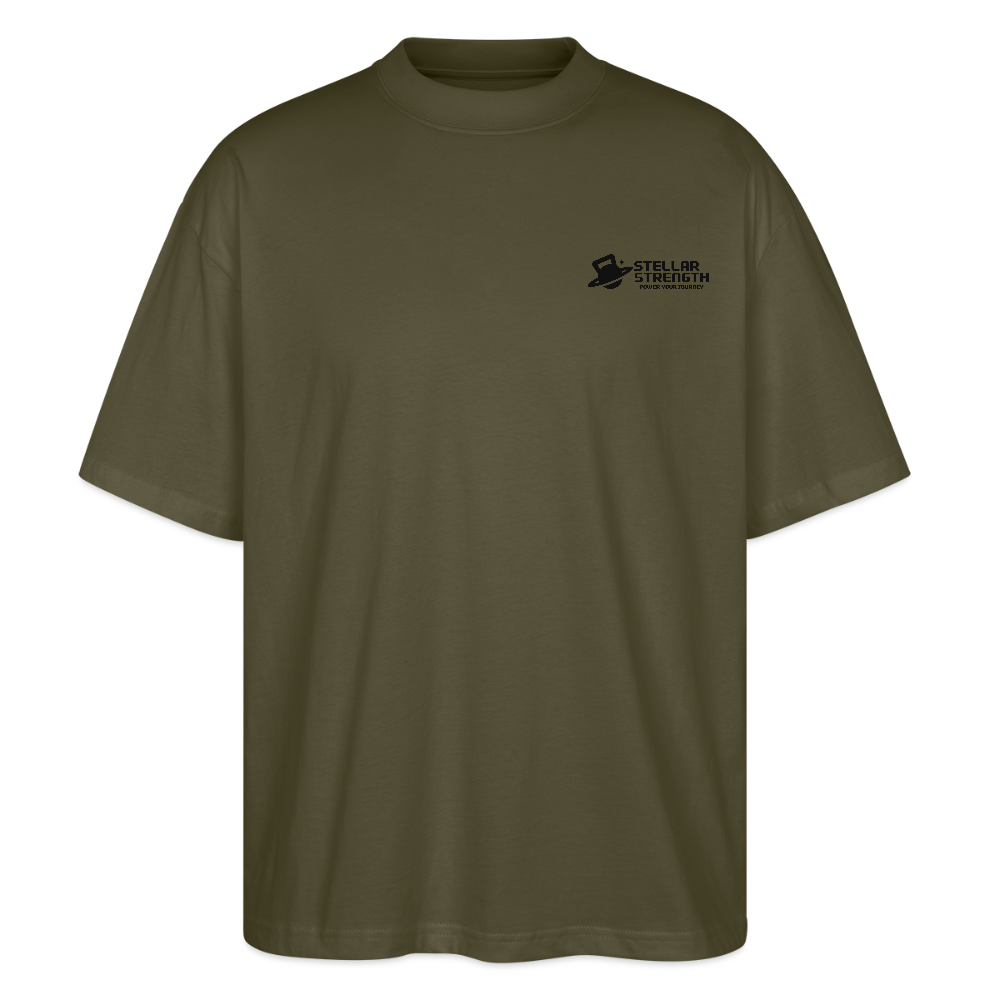 stellar strength classic edition oversized T-shirt black - khaki