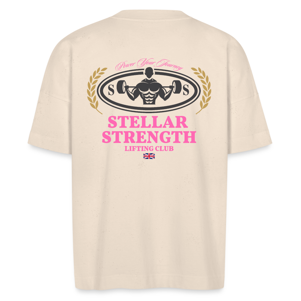 stellar strength classic edition oversized T-shirt pink - natural raw