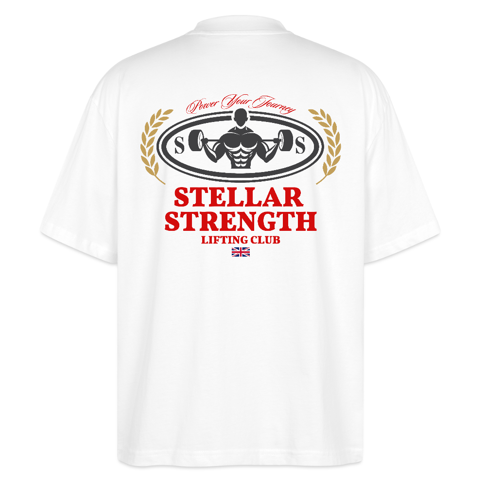 stellar strength classic edition oversized T-shirt red - white