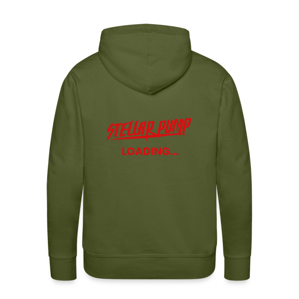 Men’s stellar pump loading Premium Hoodie - olive green