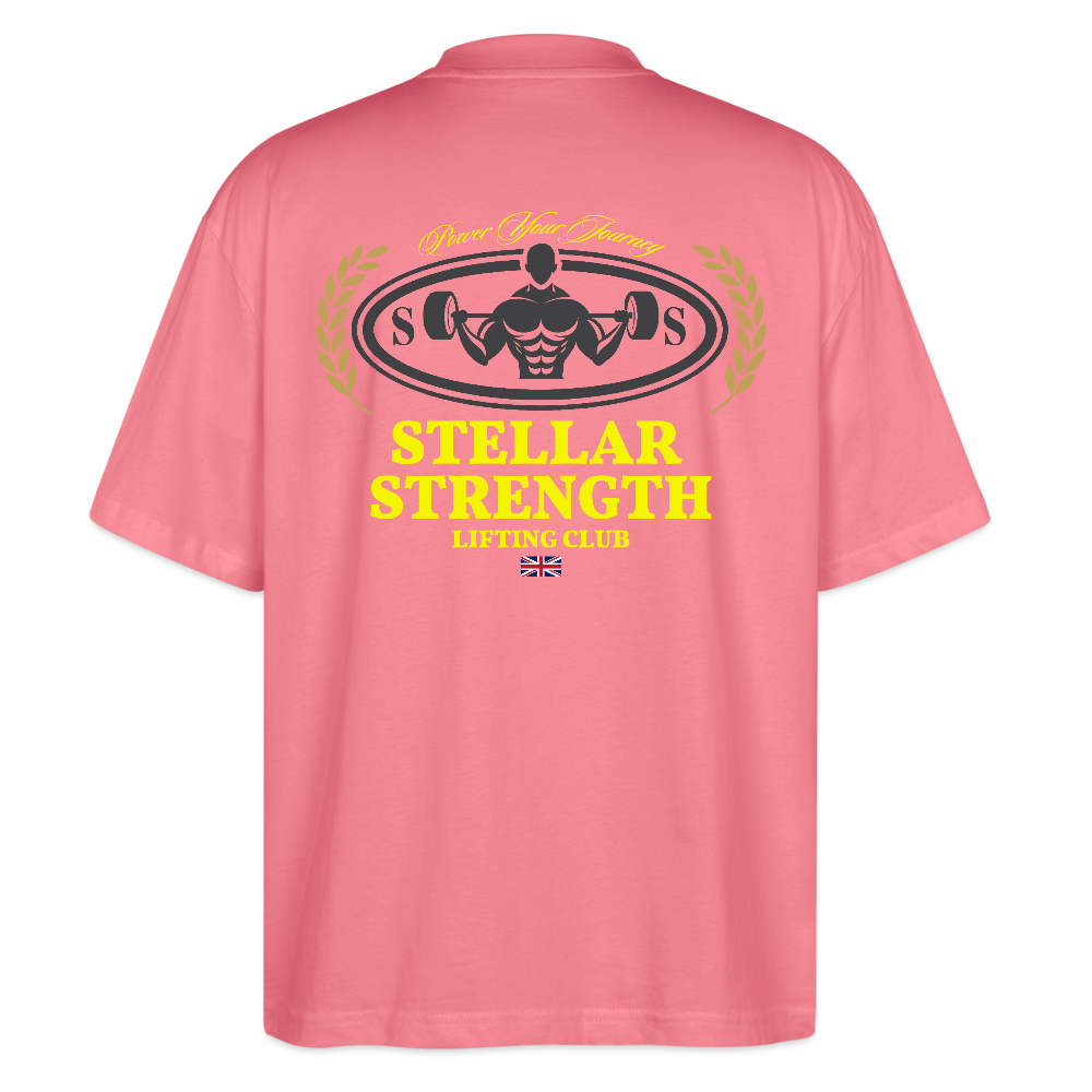 stellar strength classic edition oversized T-shirt yellow - pink joy 
