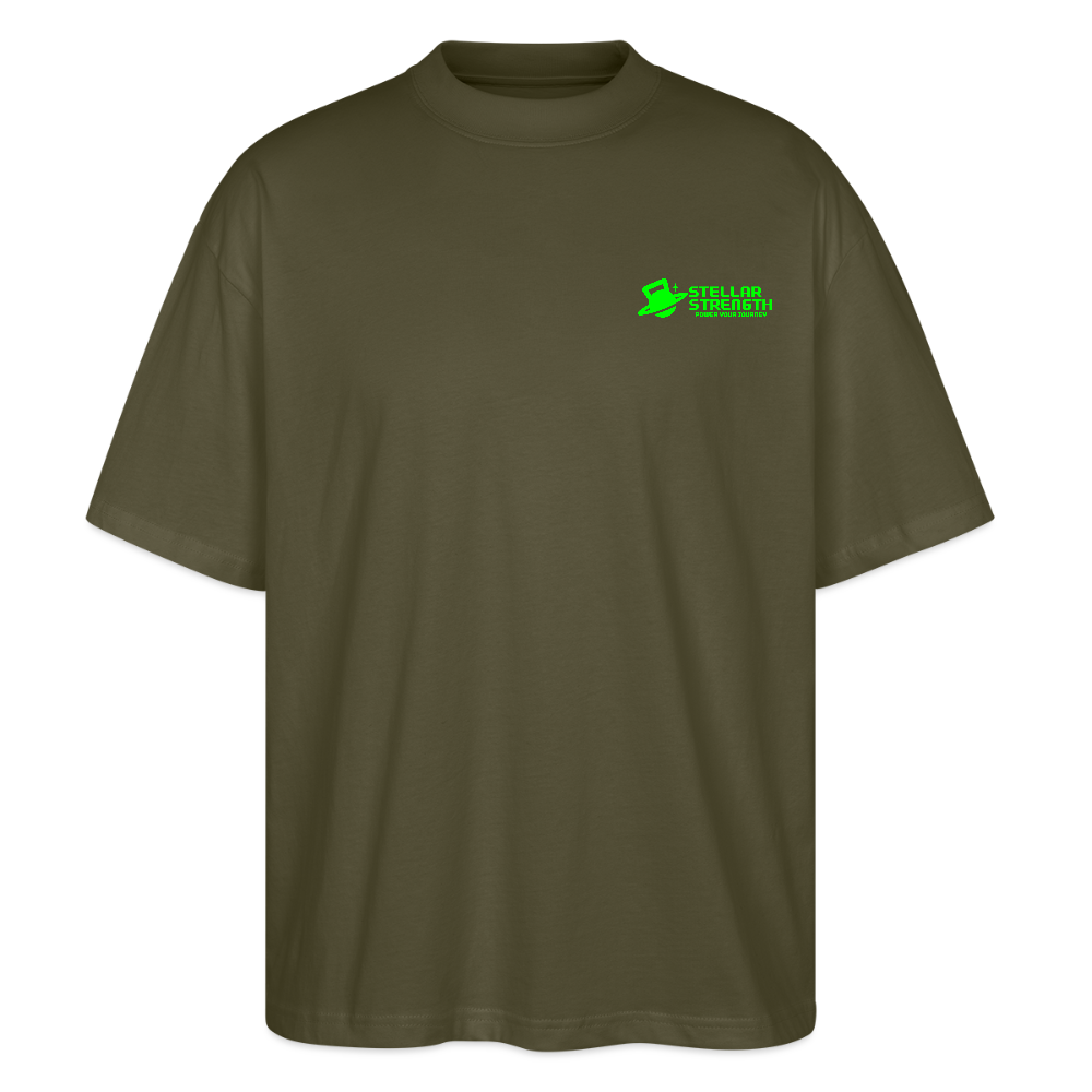 stellar strength classic edition oversized T-shirt green - khaki