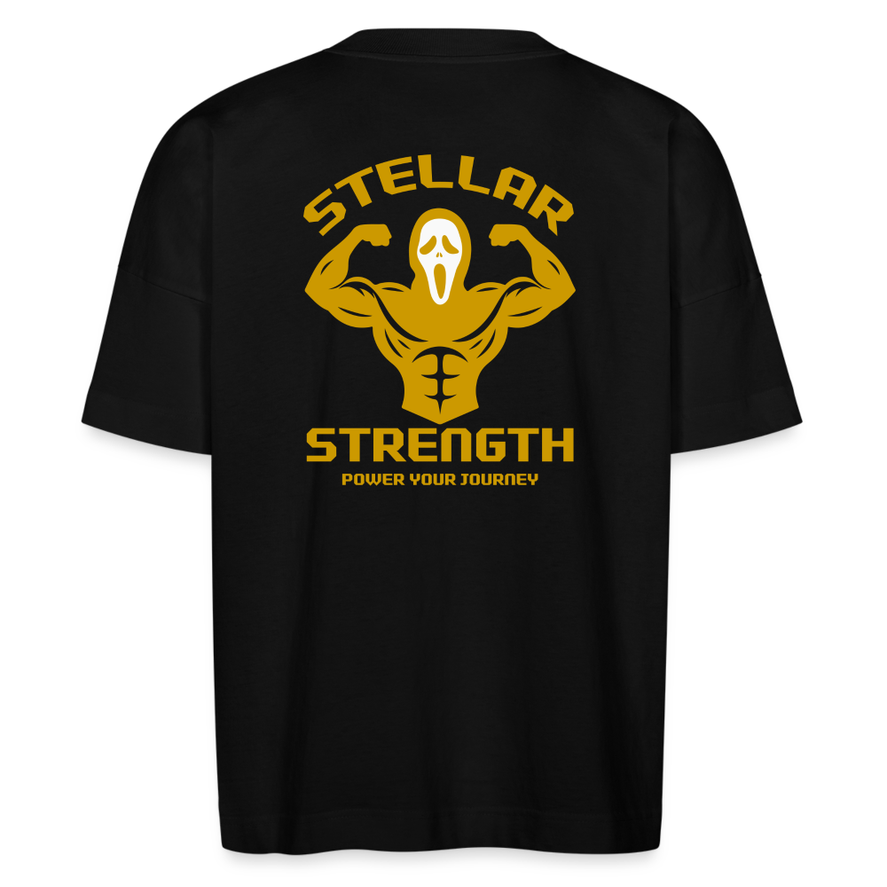 Stellar strength Flex oversize organic T-shirt - black