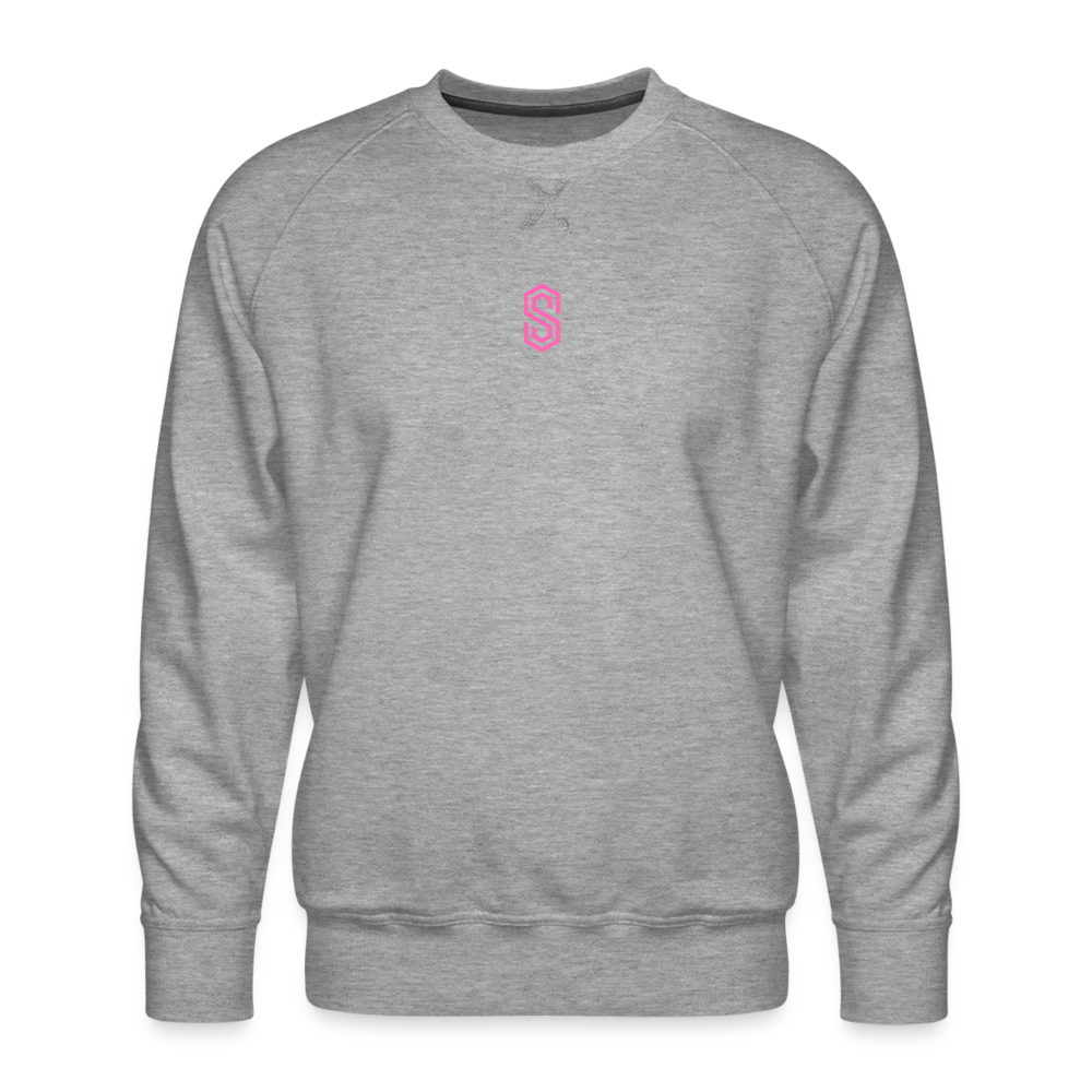 stellar fusion Premium Sweatshirt pink - heather grey