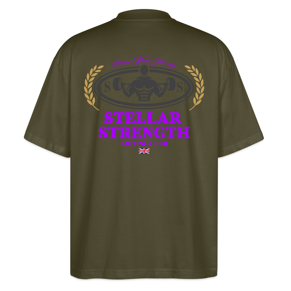 stellar strength classic edition oversized T-shirt violet - khaki