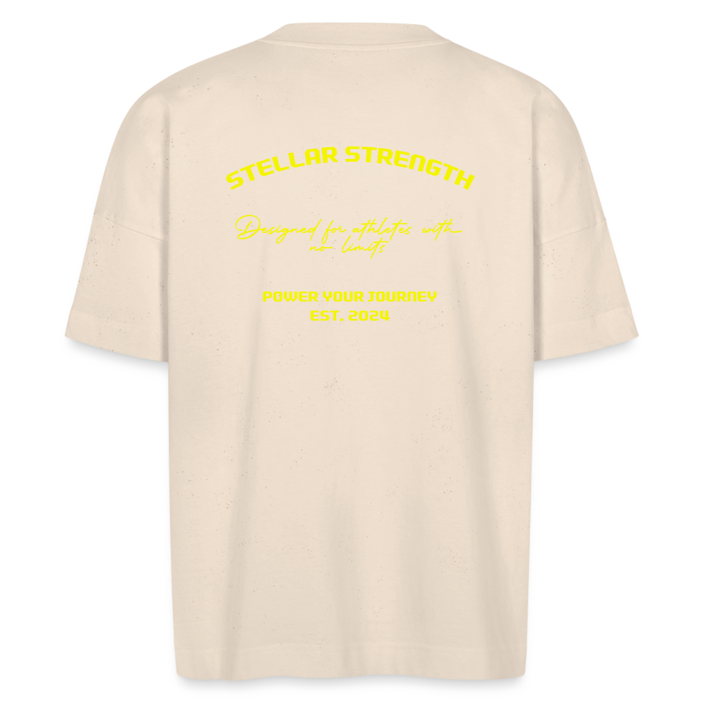 stellar strength platinum edition oversized T-shirt yellow - natural raw