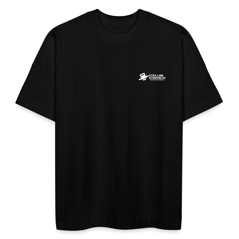 Stellar strength Flex oversize organic T-shirt - black